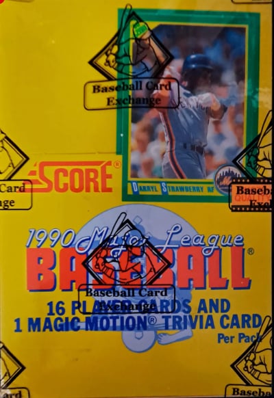 SFFH: (1) 1990 Score MLB Player and Magic Motion Trivia Card Box (Single Pack)