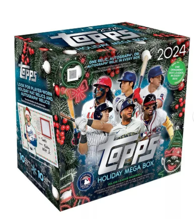 STBL: 2024 Topps Baseball Holiday Trading Cards Mega Box - Look for autographs & more!