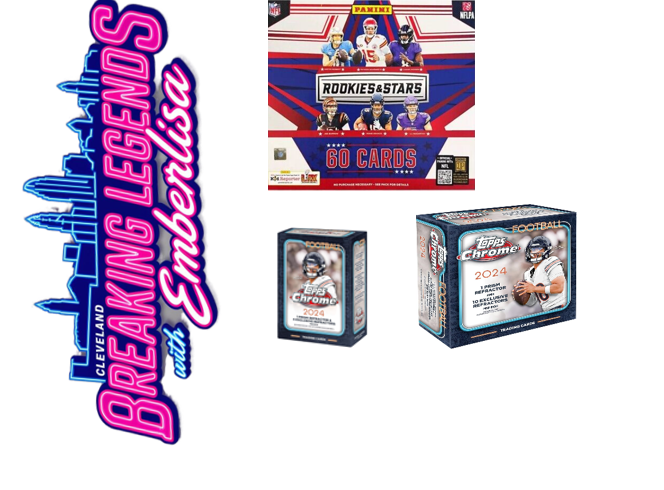 BRE 226 9.4- (3) Box Break: (1) 2024 Rookies and Stars longevity box (1) Topps Chrome megas (1) Topps Chrome blaster- Hunt for SSPs and more!!