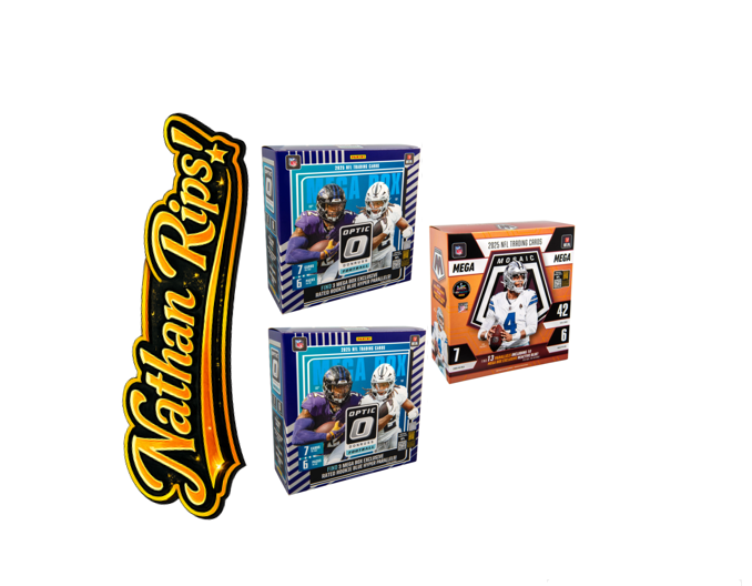 BRB - 31511 - (3) BOX PYT BREAK - (2) 2025 Donruss Optic Megas & (1) 2025 Mosaic Mega! Hunt rooks & SSPs!