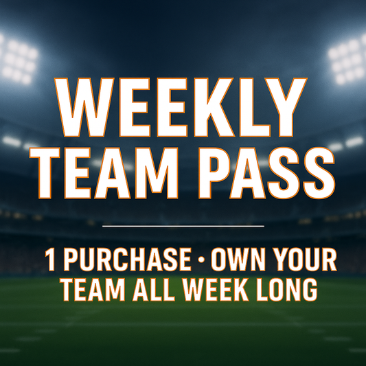 WTP - 51225 - PYT BREAK: Weekly Team Pass - Grab your team for the week!