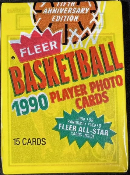 1990 Basketball Fleer - (Single Pack) - Ripped & Shipped