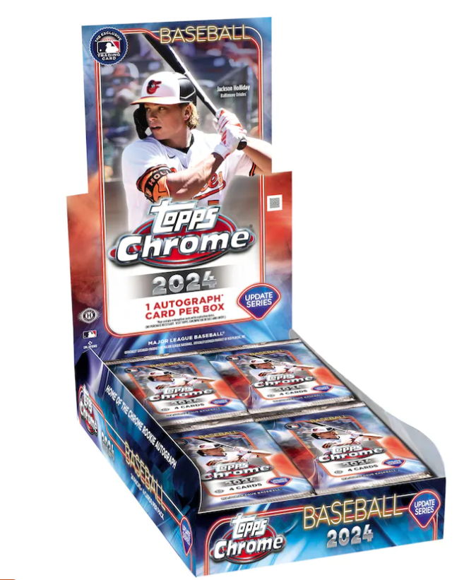 2024 Topps Chrome Baseball Update Series - 5 Packs