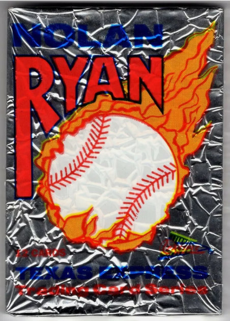 SFFH: 1991 Pacific Nolan Ryan Texas Express Sealed Foil Pack (Single Pack)