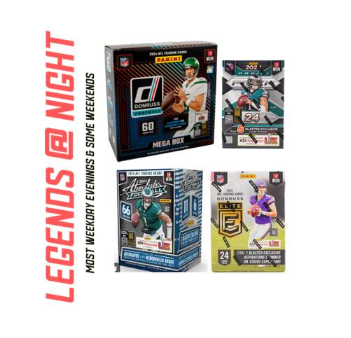 BRF - 154 - (4) BOX PYT BREAK: (1) 2024 Donruss Mega Box & (1) 2024 Absolute Blaster Box & (1) 2024 Donruss Elite Blaster Box & (1) 2024 Prizm Blaster Box - Look for autos, SSPs & more!!