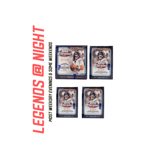 BRF - 156 - (4) BOX BREAK: (1) 2024 Topps Chrome Mega Box, (3) 2024 Topps Chrome Blaster Boxes
