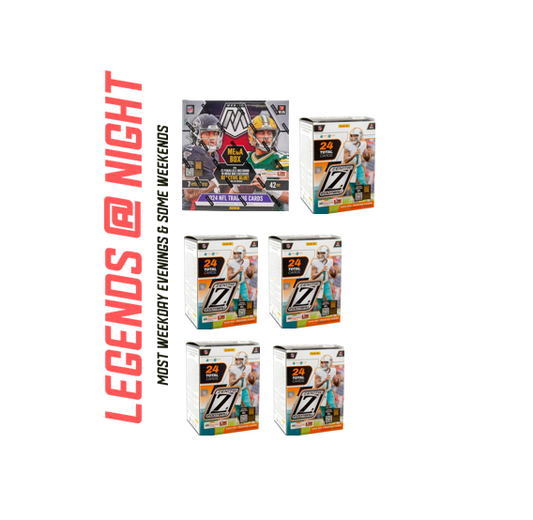 BRF - 165 - 6 BOX PYT Break - (1) 2024 Mosaic Mega (5) 2024 Zenith Blasters