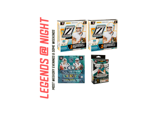 BRF - 175 - 4 BOX PYT BREAK: (2) 2024 Zenith Megas, (1) 2024 Illusions Mega, (1) 2024 Prizm Hanger - Hunt for SSPs and more!!