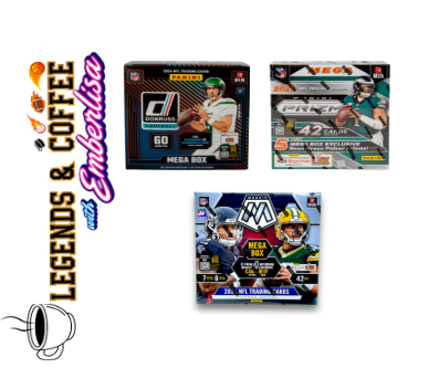 BRE-LC- 108 - (3) BOX PYT BREAK: (1) 2024 Mosaic Football Mega, (1) 2024 Donrus football Mega, (1) Prizm Football mega- Hunt for SSPs and more!!