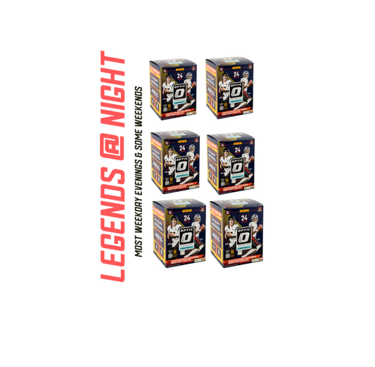 BRF - 186 - (6) BOX PYT BREAK: (6) 2024 Optic Football Blasters - Hunt for Downtowns, Uptowns, SSPs and More!!!