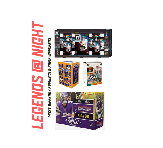BRF - 219 - (4) BOX PYT BREAK - (1) 2024 DonRuss Costco Bundle, (1) 2024 Phoenix Mega Orange Parallels, (1) 2024 Contenders Blaster, (1) 2024 Zenith Blaster - Hunt SSPs and More!!!