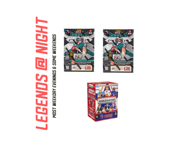 BRF - 235 - (3) BOX PYT BREAK: (2) 2024 Prizm Blasters (1) 2024 Rookies & Stars Blaster - Hunt rookies & SSPs!