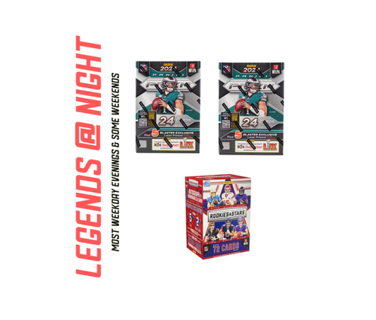 BRF - 235 - (3) BOX PYT BREAK: (2) 2024 Prizm Blasters (1) 2024 Rookies & Stars Blaster - Hunt rookies & SSPs!