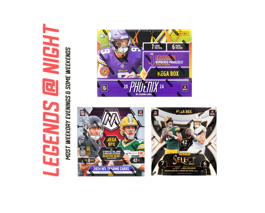 BRF - 238 - (3) BOX PYT BREAK: (1) 2024 Phoenix International Hobby Mega (1) 2024 Mosaic Mega (1) Select Mega - Hunt rookies & SSPs!!!