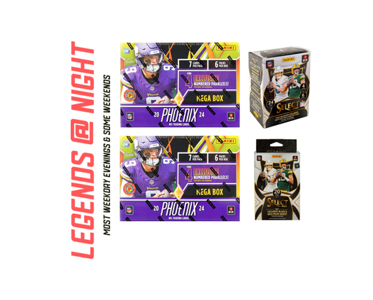 BRF - 241 - (3) BOX PYT BREAK: (2) 2024 Phoenix International Hobby Megas (1) 2024 Select Blaster (1) Chaser is 2024 Select Hanger Box - Hunt rookies & SSPs!!!