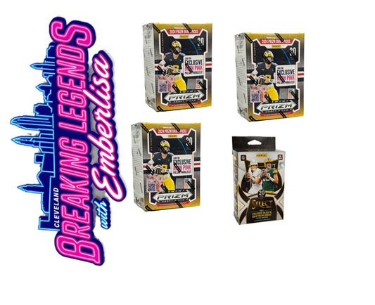 BRE 229 9.10- (4) Box Break:  (1) select hanger box (3) Prizm Draftpicks Hobby Blasters-  Hunt for SSPs and more