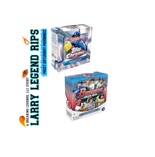 BRL - 91441 - (1) Box Dutch Box Break: - (1) 2025 Bowman Mega Box & (1) 2025 Topps Chrome Mega Box!!