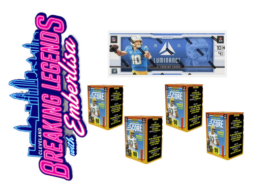 BRE 331 9.14 (5) Box Break:  (4) 2025 Score Hobby Blaster (1) 2025 Luminance Hobby- Hunt for SSPs and more!! (Copy)