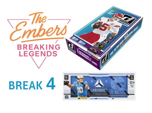 BRE 235 9.21 (2) Box Break:  (1) 2025 Donruss Hobby (1) 2025 Luminance Hobby.  Break 4