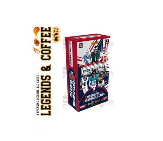 BRB - 11142 - (1) BOX DIVISIONAL BREAK - (1) 2025 Rookies & Stars Hobby Box! Hunt rooks & SSPs!!! - T