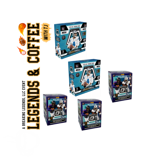 BRB - 2841 - (3) BOX PYT BREAK - (2) 2025 Mosaic Megas & (3) 2025 Donruss Optic Blasters! Hunt rooks & SSPs! - T