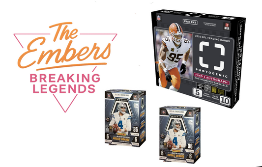 BLE -31426- 258- (3) BOX PYT BREAK - , (2) 2025 Mosaic football blasters  (1) 2025 Photogenic Hobby box