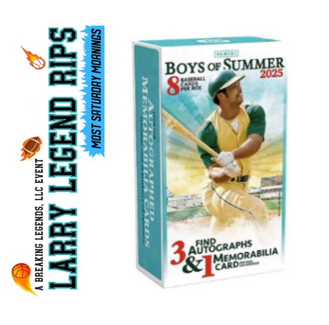 BRL - 32232 - (1) BOX DIVISIONAL BREAK - (1) 2025 Boys of Summer Hobby Box!!!! Hunt rooks & SSPs!!