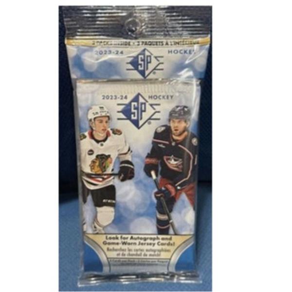 STBL: Upper Deck 2023-24 SP Hockey Hanger Pack 3 Packs, 5 Cards Per Pack Bedard RC